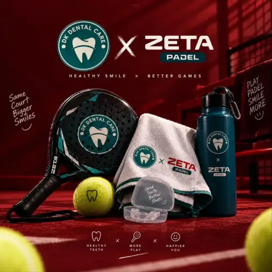 Zeta Padel and DK Dental Care collaboration